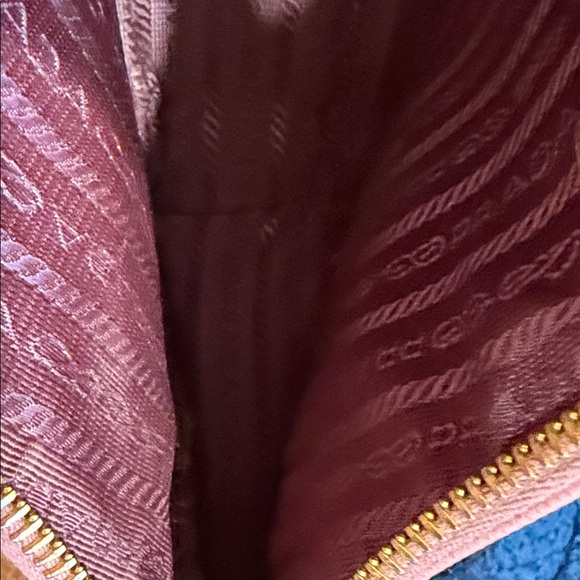 Prada Pink Saffiano Leather Shoulder Bag with Gold Chain Detail - Picture 9 of 14